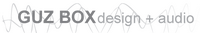 GUZ BOX design + audio Logo